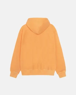 Hoodies>Stüssy SMOOTH STOCK HOODIE PIGMENT DYED Orange