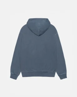 Hoodies>Stüssy SMOOTH STOCK HOODIE PIGMENT DYED Navy