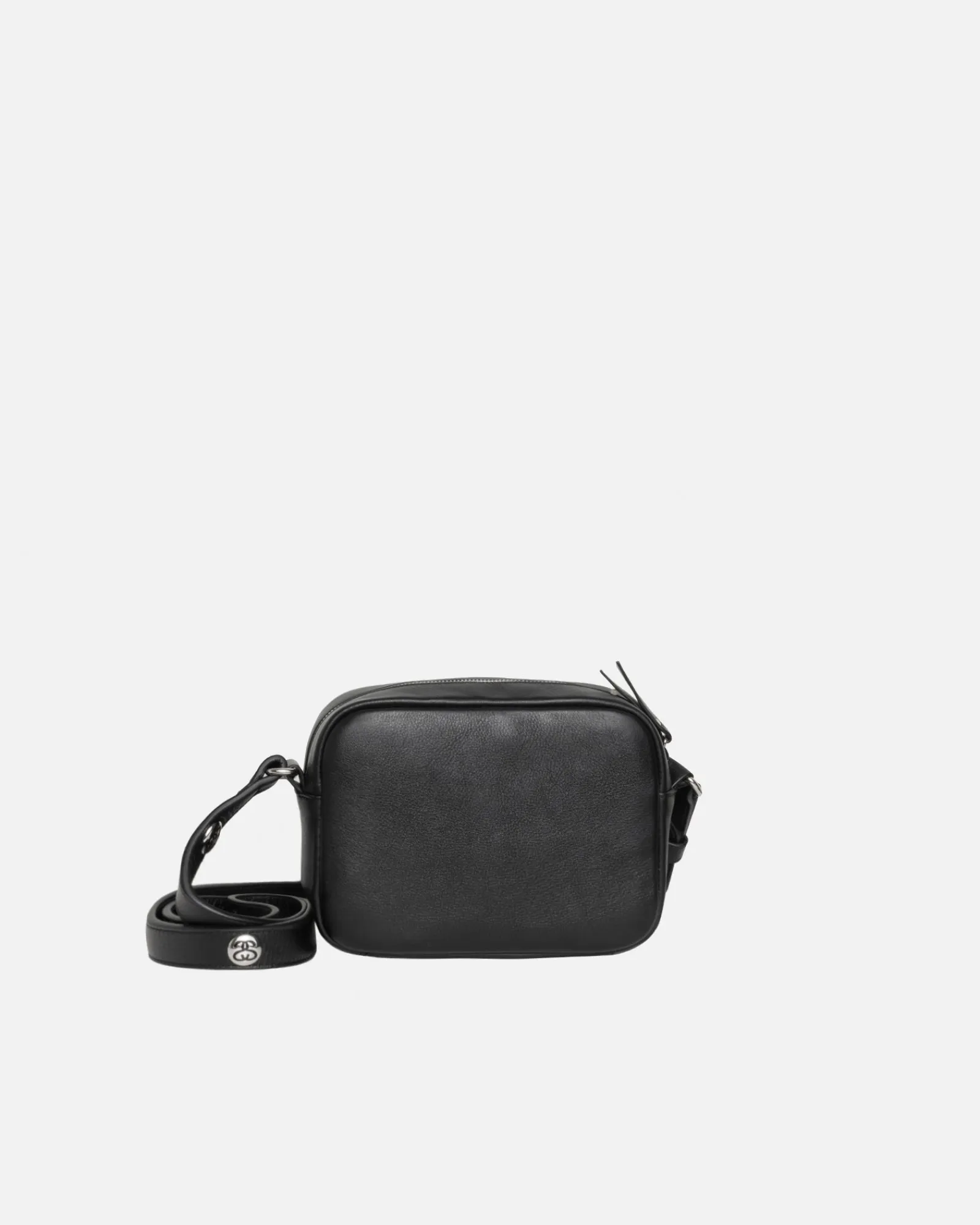 Accessories>Stüssy SS LINK LEATHER SIDE POUCH Black