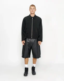 Outerwear>Stüssy SS LINK NYLON CLUB JACKET Black