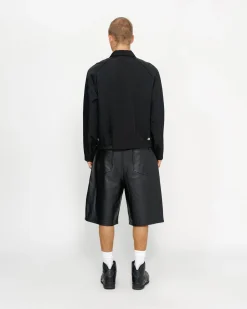 Outerwear>Stüssy SS LINK NYLON CLUB JACKET Black