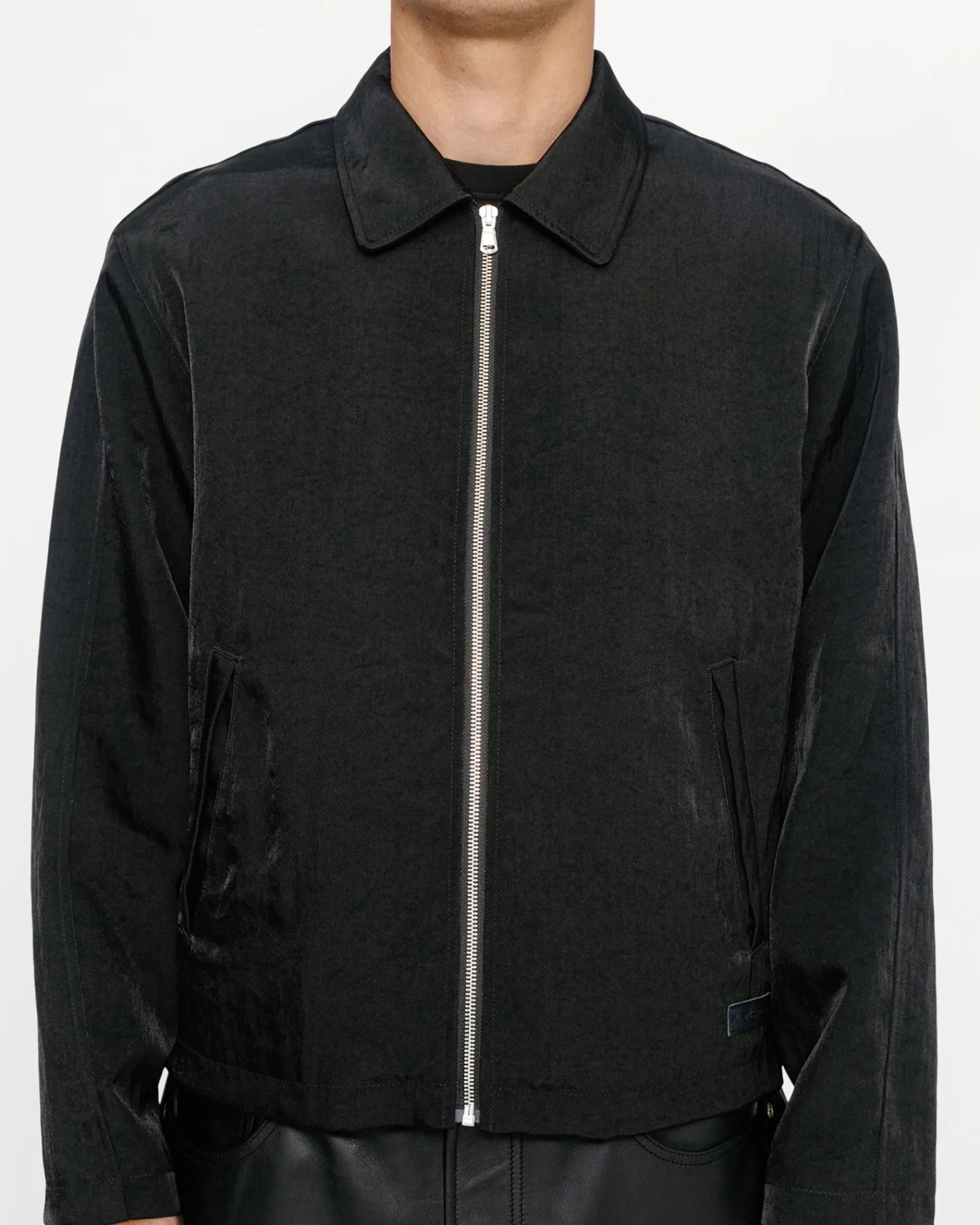 Outerwear>Stüssy SS LINK NYLON CLUB JACKET Black