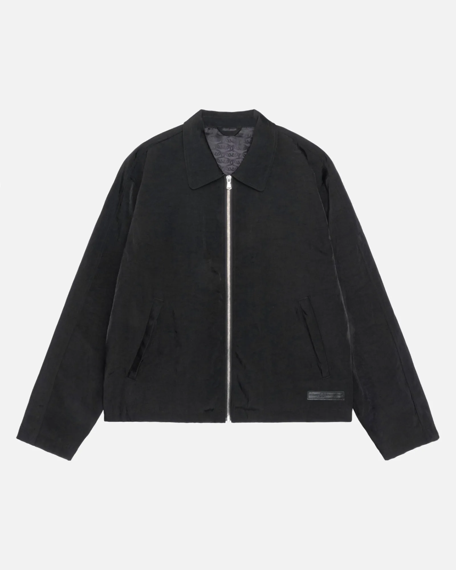 Outerwear>Stüssy SS LINK NYLON CLUB JACKET Black