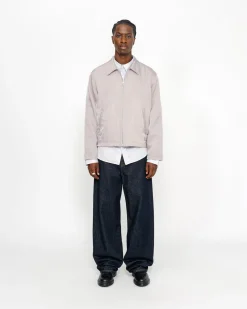 Outerwear>Stüssy SS LINK NYLON CLUB JACKET Bone