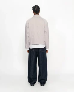 Outerwear>Stüssy SS LINK NYLON CLUB JACKET Bone