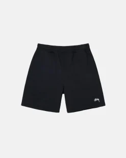 Shorts>Stüssy STOCK LOGO SWEATSHORT Black