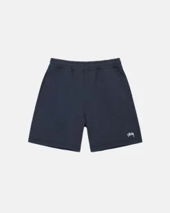 Shorts>Stüssy STOCK LOGO SWEATSHORT Navy