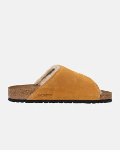 Accessories>Stüssy STÜSSY & BIRKENSTOCK SOLANA SHEARLING SLIDE Caramel