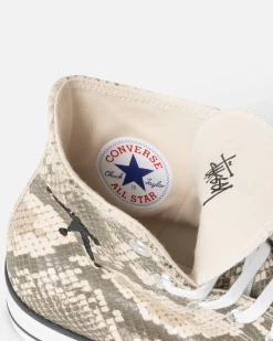Accessories>Stüssy STÜSSY & CONVERSE CHUCK 70 HI LEATHER Grey/Black/Egret