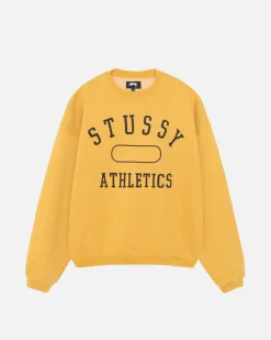 Crews>Stüssy STÜSSY ATHLETICS CREW Washed Gold