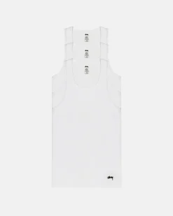 Accessories>Stüssy STÜSSY TANK UNDERSHIRTS 3 PACK White