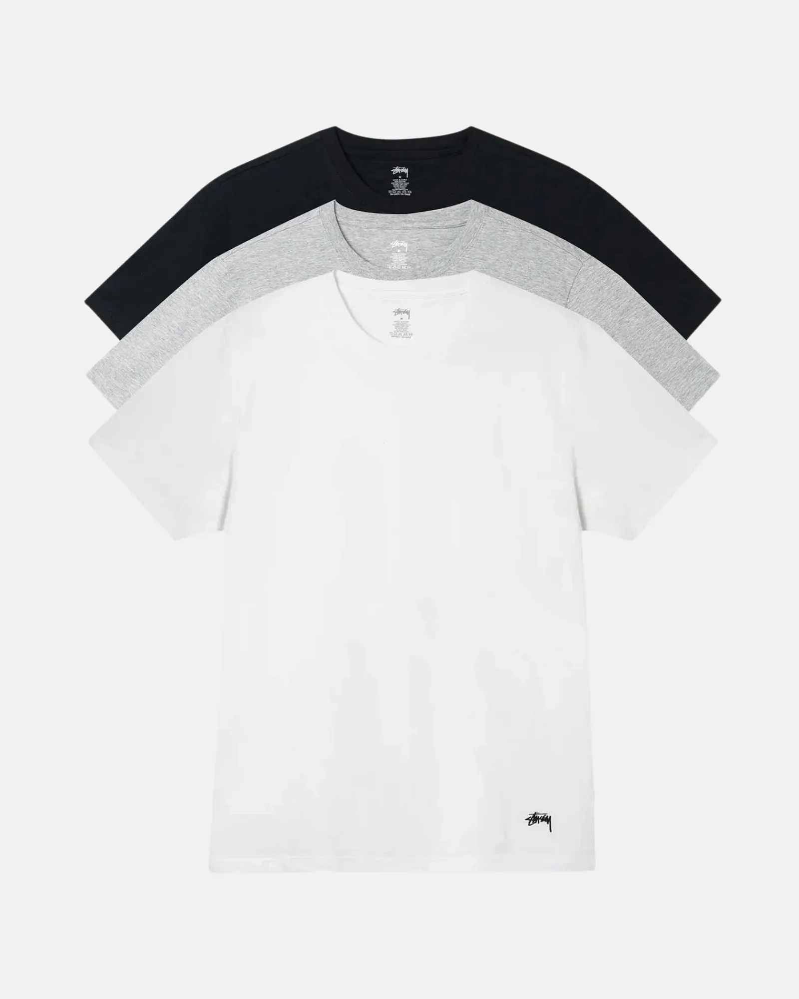Accessories|Tees>Stüssy STÜSSY UNDERSHIRTS 3 PACK Multicolor