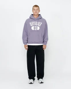 Hoodies>Stüssy STUSSY 80 RELAXED HOODIE Ash Purple
