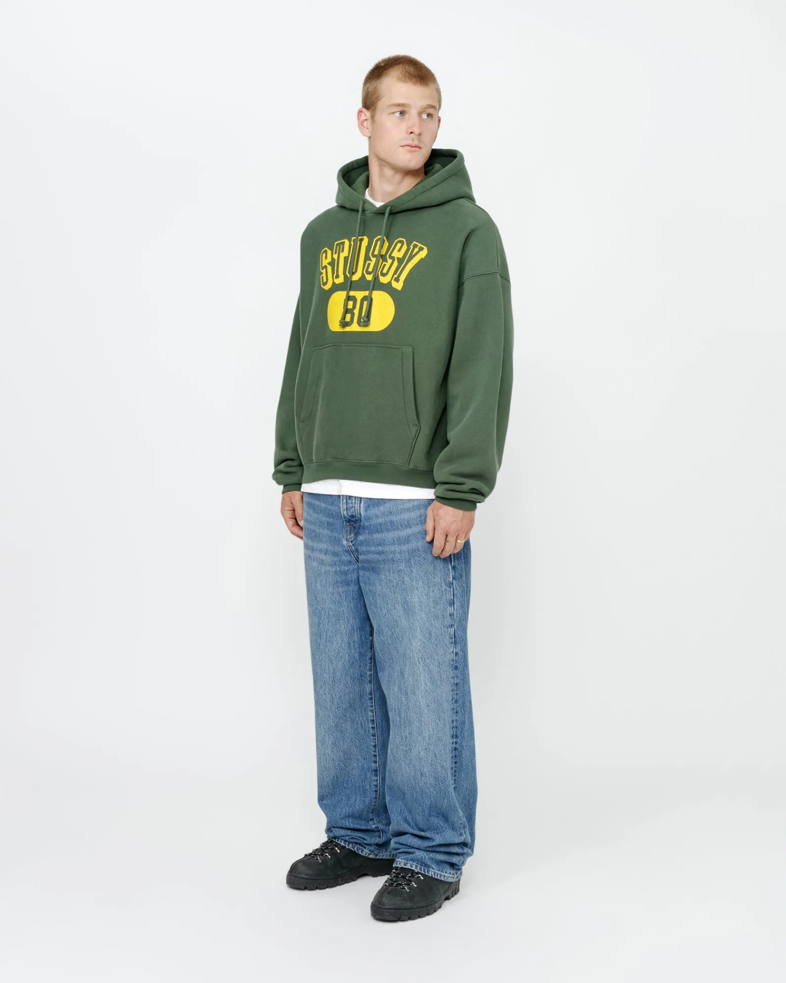 Hoodies>Stüssy STUSSY 80 RELAXED HOODIE Pine