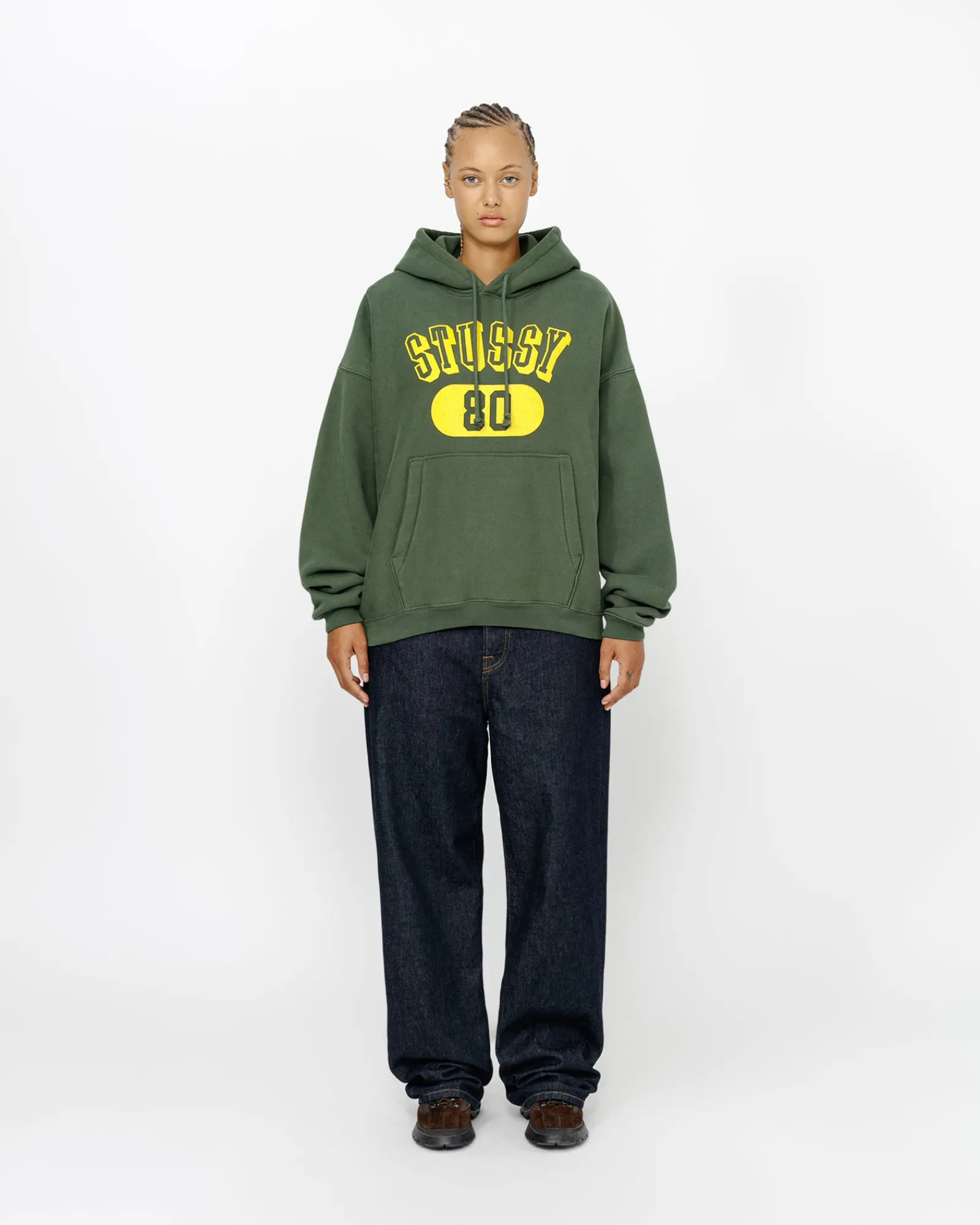 Hoodies>Stüssy STUSSY 80 RELAXED HOODIE Pine