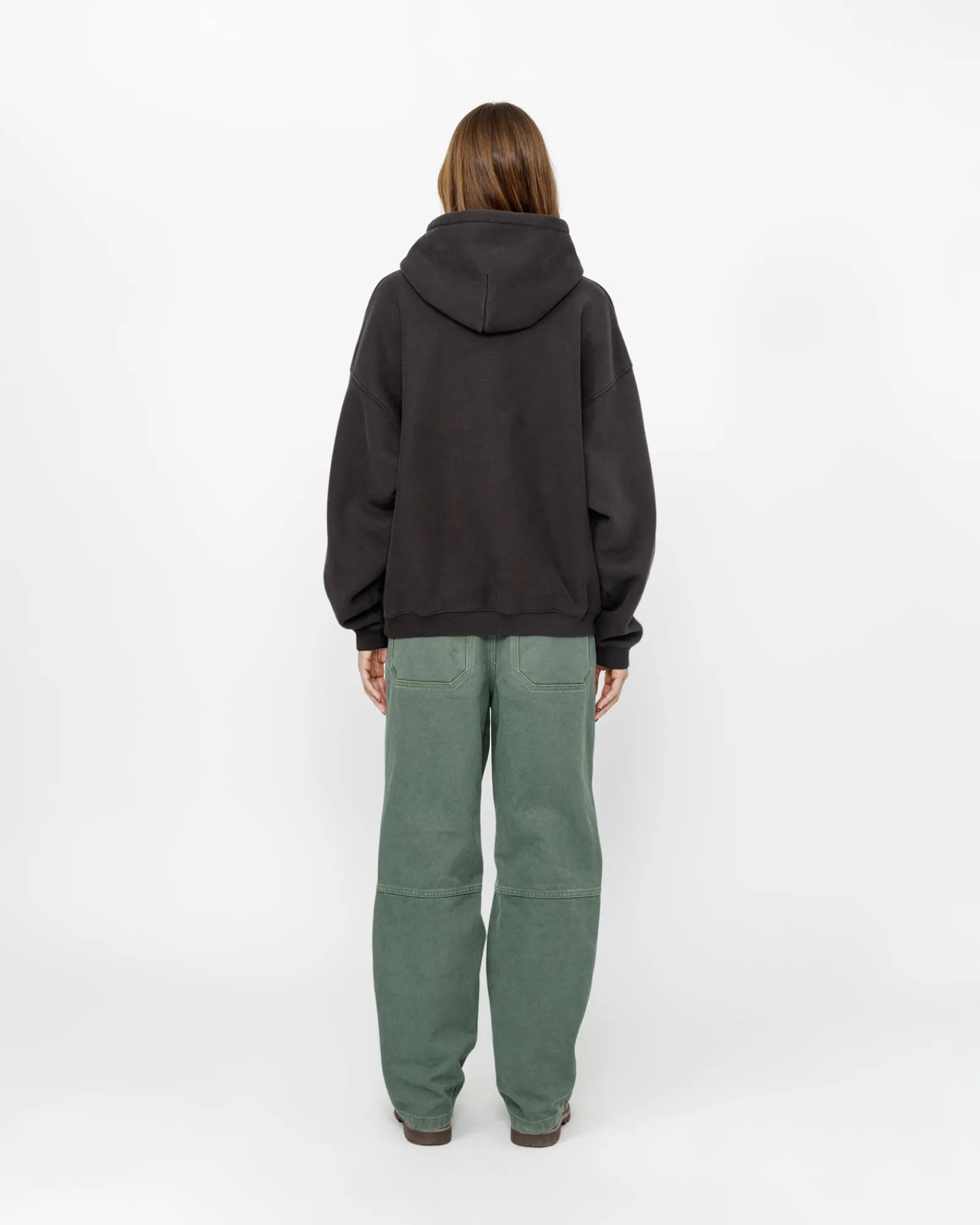 Hoodies>Stüssy STUSSY 80 RELAXED HOODIE Washed Black