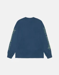 Tees>Stüssy SUPERIOR QUALITY LS TEE PIGMENT DYED Navy