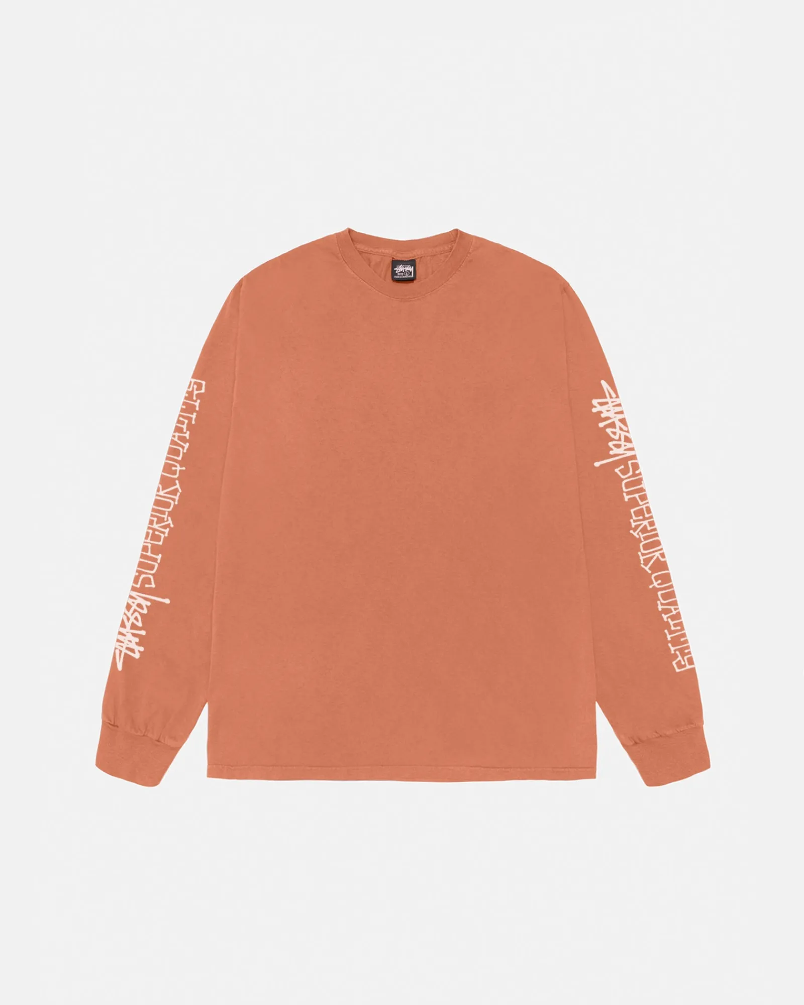 Tees>Stüssy SUPERIOR QUALITY LS TEE PIGMENT DYED Rust