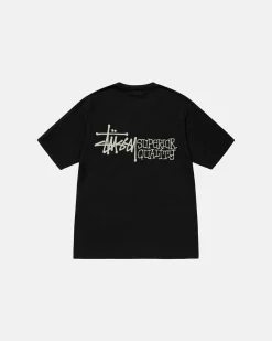 Tees>Stüssy SUPERIOR QUALITY TEE PIGMENT DYED Black