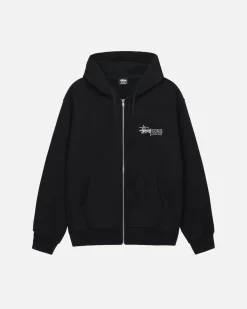 Hoodies>Stüssy SUPERIOR QUALITY ZIP HOODIE Black