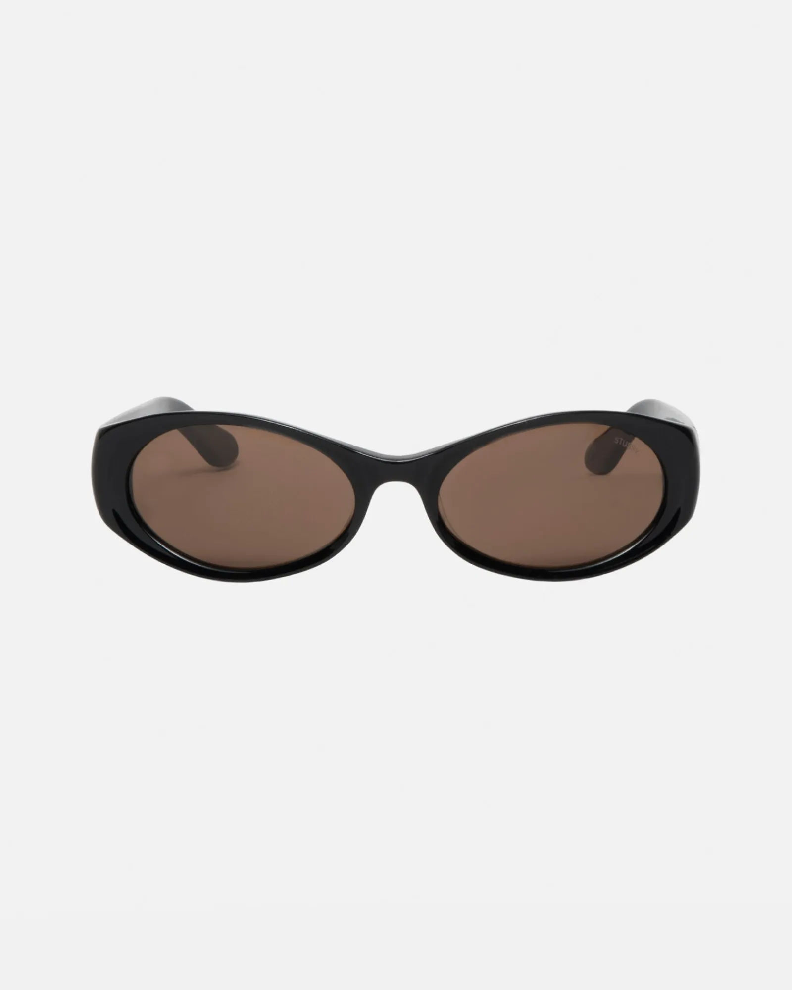 Accessories|Eyegear>Stüssy TRACY SUNGLASSES Black / Dark Amber