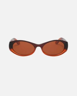 Accessories|Eyegear>Stüssy TRACY SUNGLASSES Gradient Orange/Dark Peach