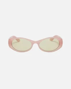 Accessories|Eyegear>Stüssy TRACY SUNGLASSES Light Peach / Yellow