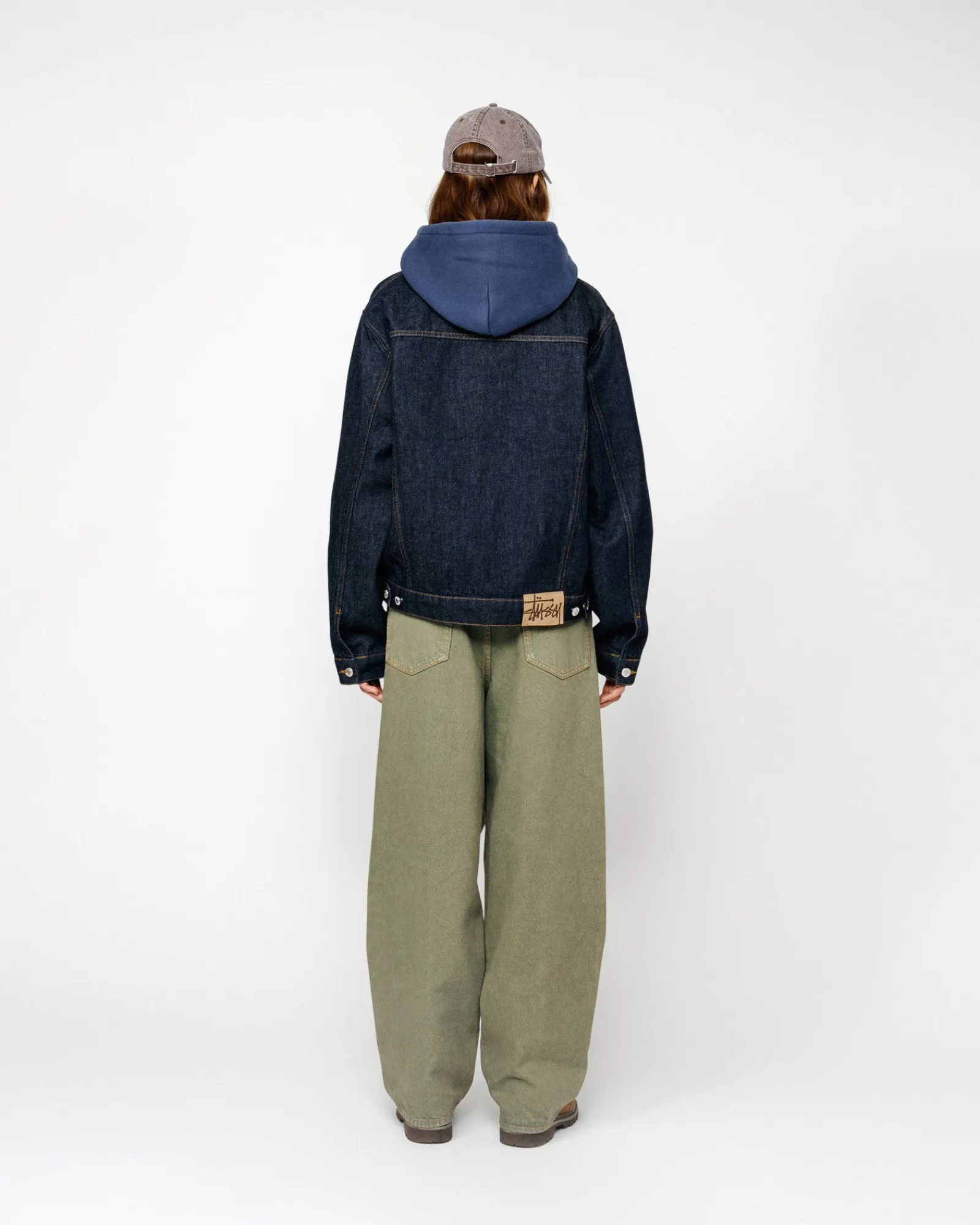 Denim|Outerwear>Stüssy TRUCKER JACKET DENIM Rinsed Indigo