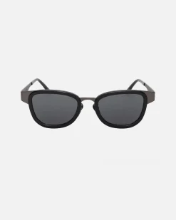 Accessories|Eyegear>Stüssy VIDAL SUNGLASSES Black / Black Lens