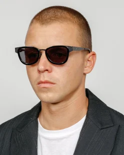 Accessories|Eyegear>Stüssy VIDAL SUNGLASSES Black / Black Lens