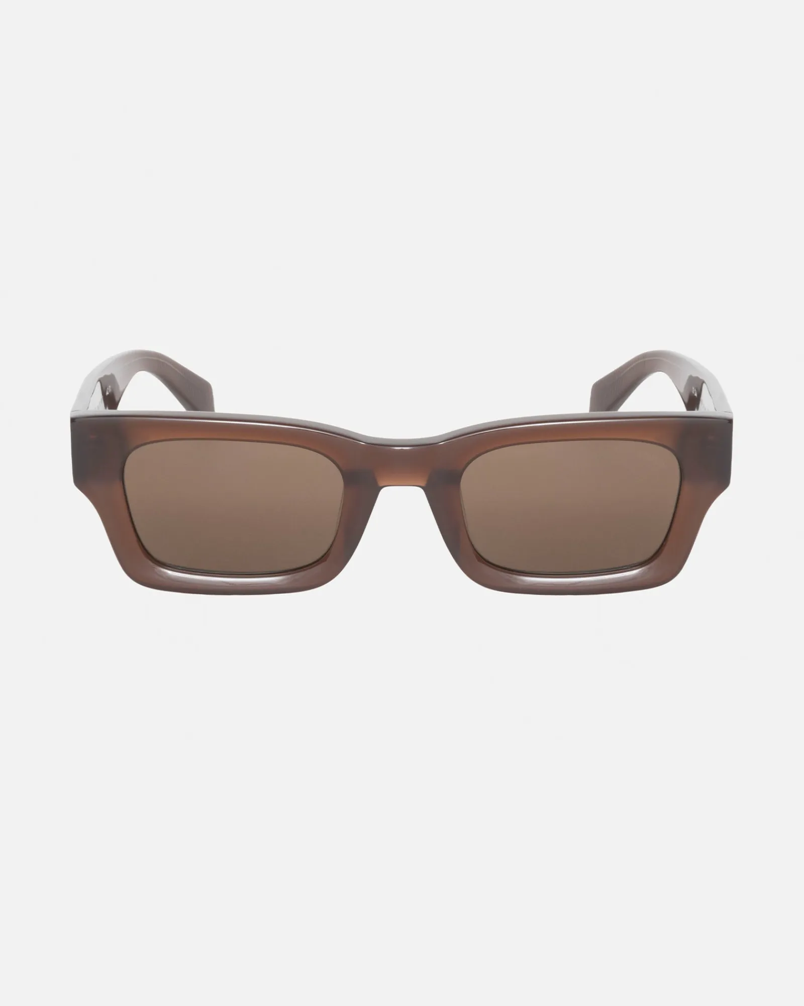 Accessories|Eyegear>Stüssy VINCENT SUNGLASSES Espresso / Brown Lens