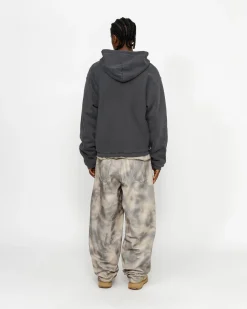 Hoodies>Stüssy WAFFLE LINED ZIP HOODIE Black