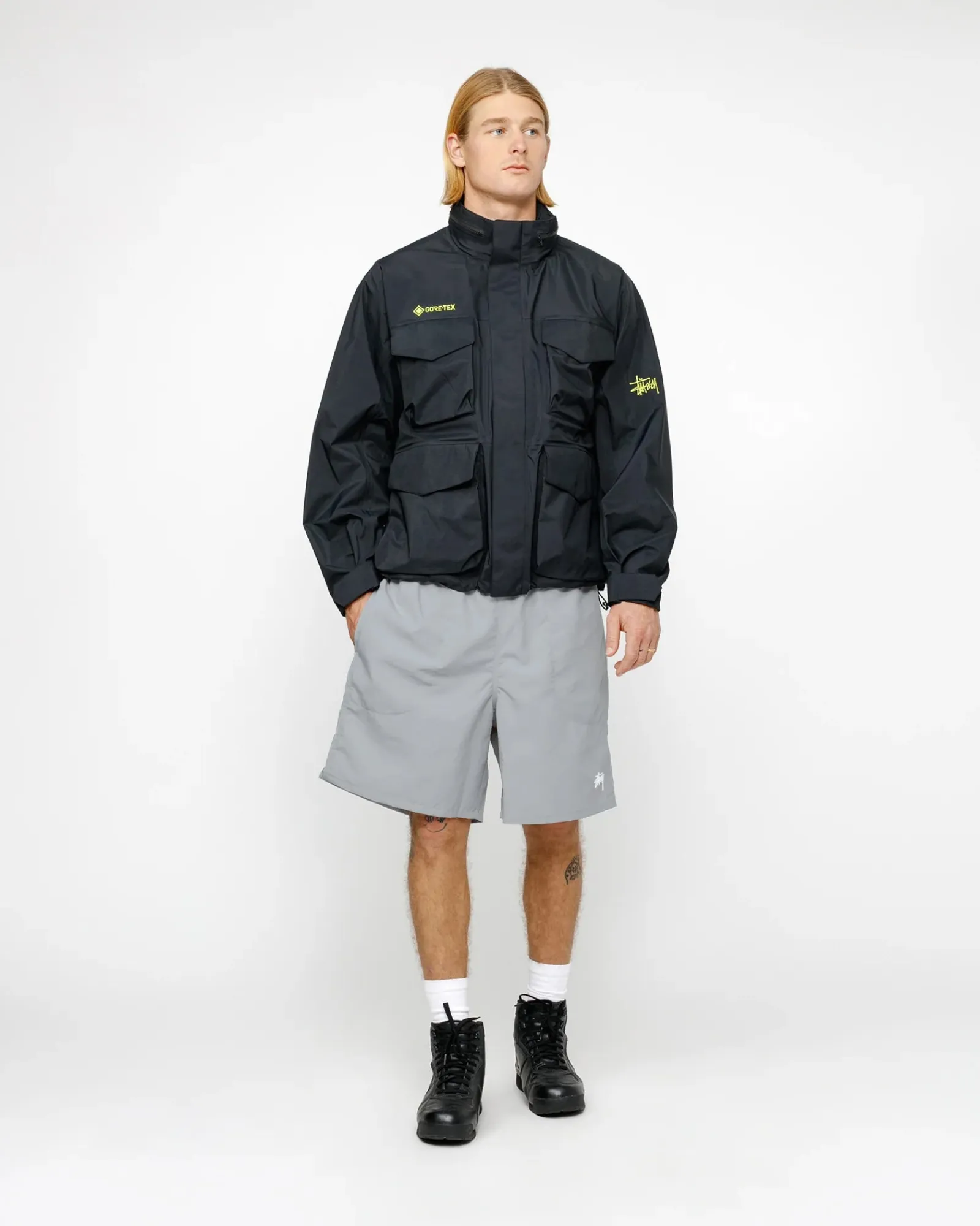 Shorts>Stüssy WATER SHORT STOCK Concrete
