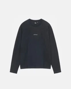 Tees>Stüssy WAVE JERSEY CREW Black