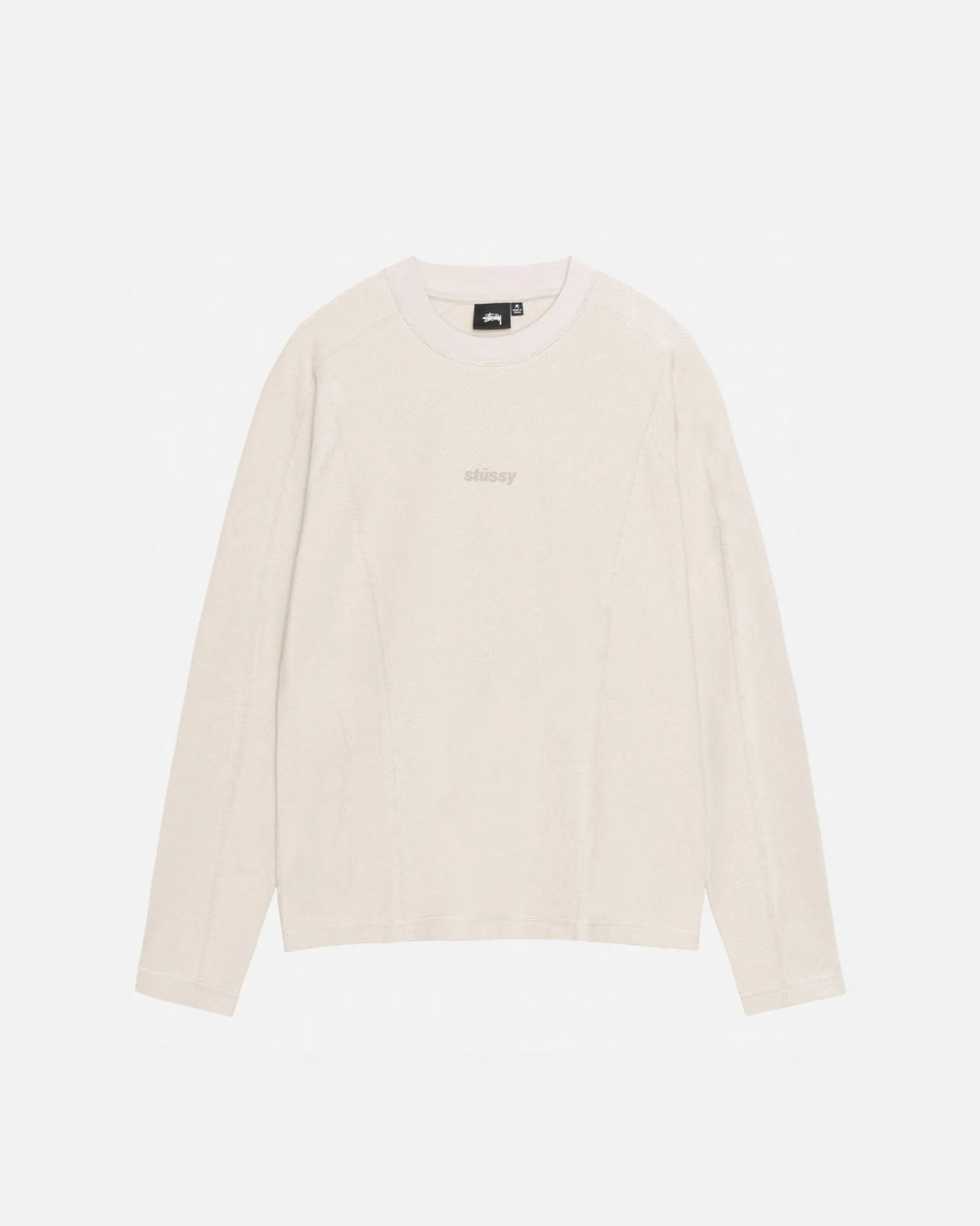 Tees>Stüssy WAVE JERSEY CREW Bone