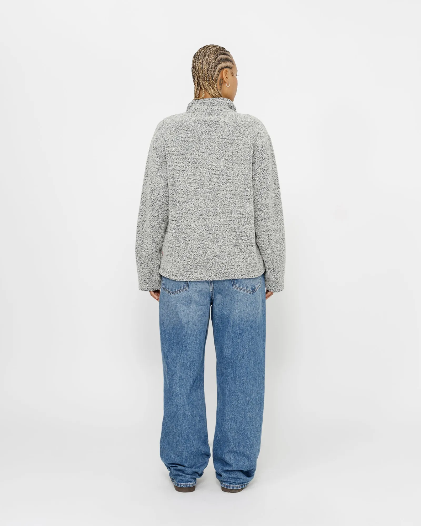 Knits>Stüssy WOOL BLEND SHERPA PULLOVER Cloud