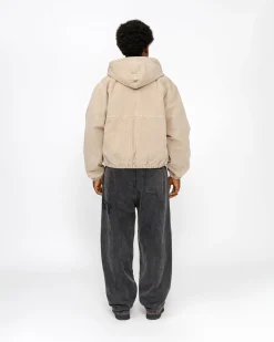 Outerwear>Stüssy WORK JACKET CANVAS NEEDLE PUNCH Khaki