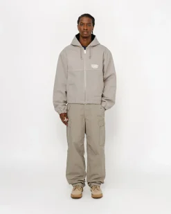 Outerwear>Stüssy WORK JACKET CONTRAST STITCH Grey