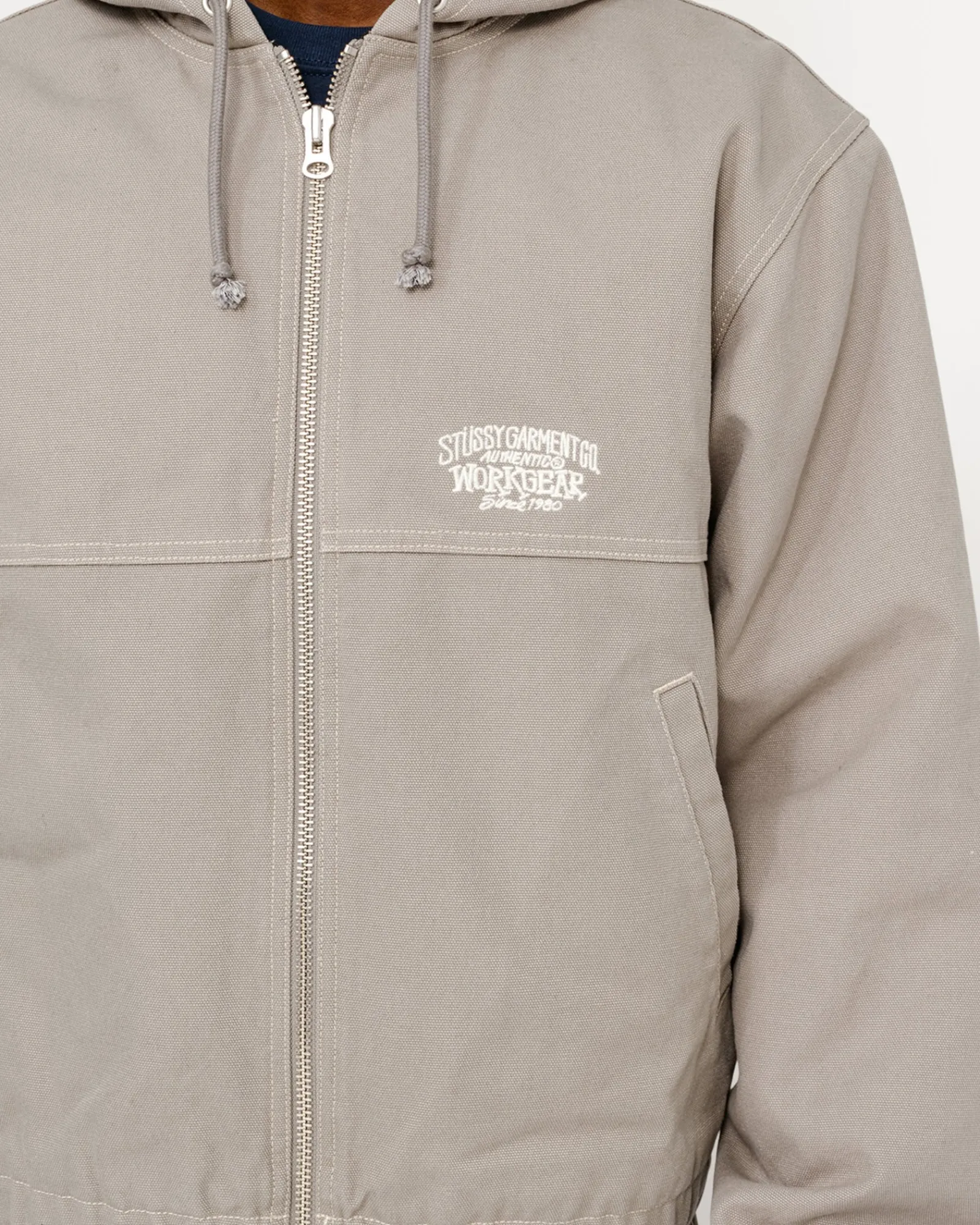 Outerwear>Stüssy WORK JACKET CONTRAST STITCH Grey