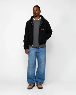 Outerwear>Stüssy WORK JACKET INSULATED CANVAS Black
