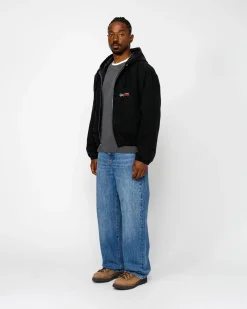 Outerwear>Stüssy WORK JACKET INSULATED CANVAS Black