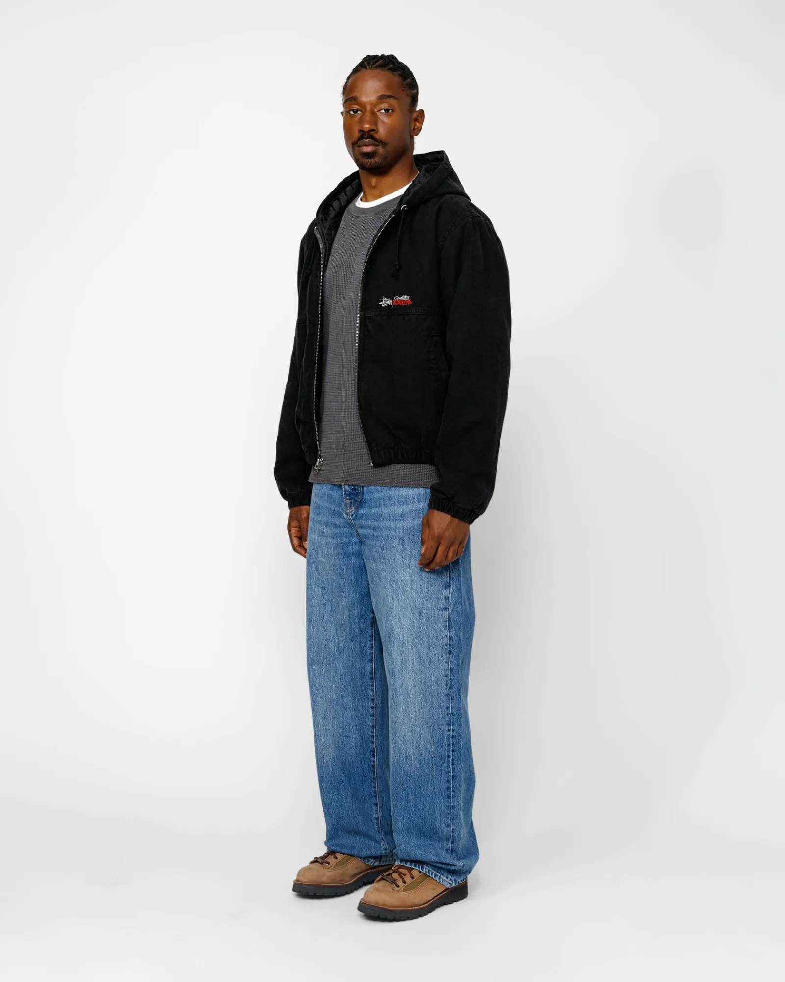 Outerwear>Stüssy WORK JACKET INSULATED CANVAS Black