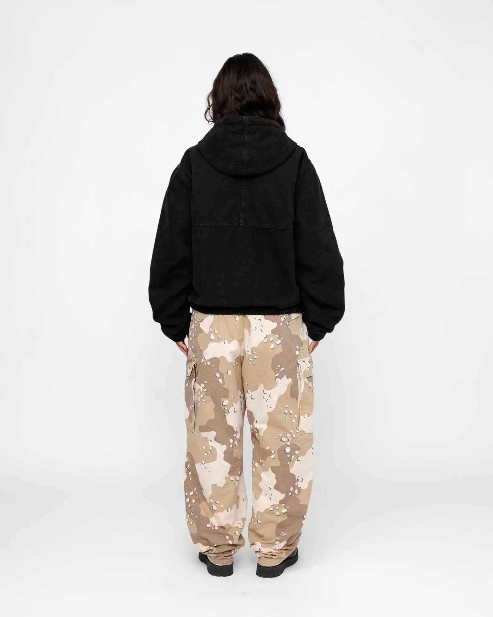 Outerwear>Stüssy WORK JACKET INSULATED CANVAS Black
