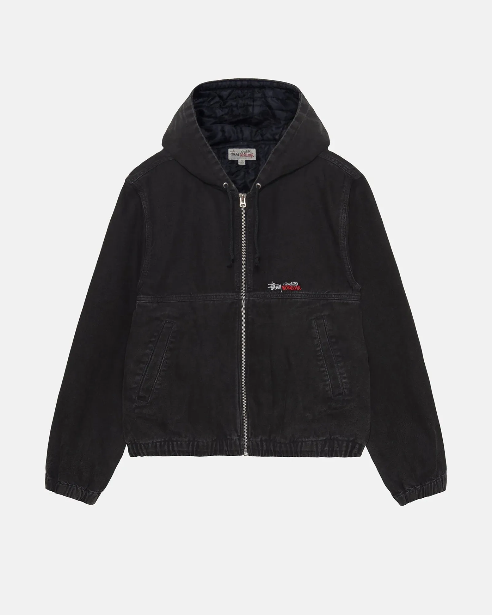 Outerwear>Stüssy WORK JACKET INSULATED CANVAS Black