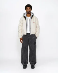 Outerwear>Stüssy WORK JACKET INSULATED CANVAS Bone