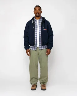 Outerwear>Stüssy WORK JACKET INSULATED CANVAS Navy