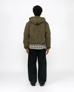 Outerwear>Stüssy WORK JACKET INSULATED CANVAS Olive
