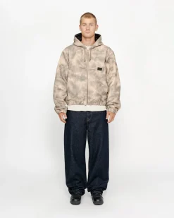 Outerwear>Stüssy WORK JACKET STENPAT CAMO North Fork