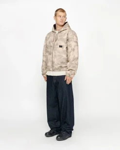 Outerwear>Stüssy WORK JACKET STENPAT CAMO North Fork
