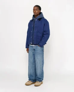 Outerwear>Stüssy WORKGEAR JACKET Blue